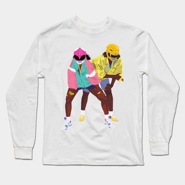 Mighty Morphin Grl Pwr! Long Sleeve T-Shirt by cabelomaluco